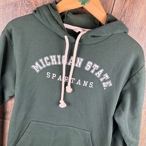 Michigan State Spartans Green Hoodie Sweatshirt Unwind by League Womens Small